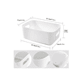 thumbnail image 3 of Caja Organizador Cesto Almacenamiento Multiusos 10pzs BLANCO, 3 of 3