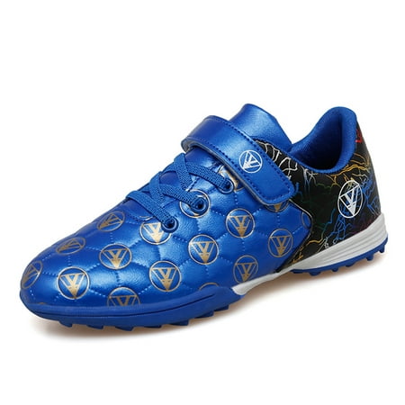 

Boys Turf Training Football Shoes Navy Soccer Shoes for Child