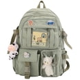 thumbnail image 1 of Mochila Kawaii Con Pin Kawaii Y Accesorios Mochilas Con Colgante De Felpa Linda Mochila Para La Escuela Vogacara AP008086-01, 1 of 6