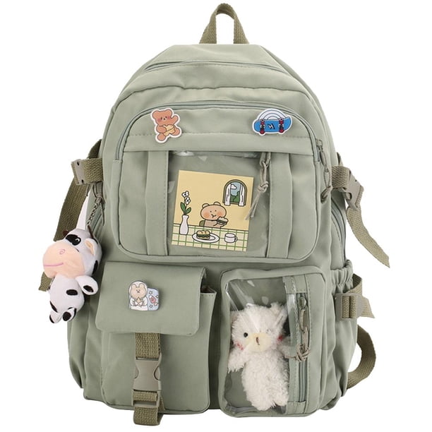 Mochila Kawaii Con Pin Kawaii Y Accesorios Mochilas Con Colgante De Felpa Linda Mochila Para La Escuela matsuzay AP008086-01