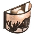 thumbnail image 4 of Meyda Tiffany 23825 Tropical Fish 10" Tall Wall Sconce - Black, 4 of 6