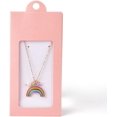 thumbnail image 2 of 5 Sets Pink Cardboard Paper Jewelry Boxes 6.06x2.64 Inch Presentation Box Jewelry Display Case Gift Packaging Boxes Necklace Earring Jewelry Set Cards Clear PVC Window for Women Wedding, 2 of 2