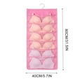 thumbnail image 3 of Xihbxyly Organizador Colgante de Doble Cara, de Tela No Tejida, con Bolsillos de Malla Transparente y Ganchos Giratorios, Ideal para Guardar Ropa Interior y Sujetadores, Beige o Gris, 80 X 40 Cm., 3 of 3