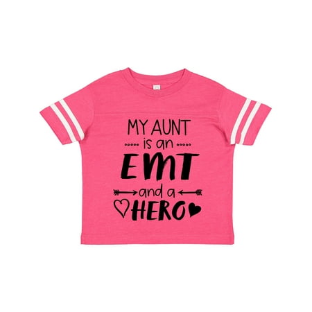 

Inktastic My Aunt is an EMT and a Hero Gift Toddler Boy or Toddler Girl T-Shirt