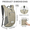 thumbnail image 3 of Mochila de Senderismo G4Free Ligera 10L/15L Plegable e Impermeable, 3 of 8