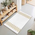 thumbnail image 2 of Minimalist Brown Front Door Rugs 2x3ft Buffalo Check Plaid Farmhouse Farm Theme Washable Rug, Non Slip Indoor Carpet Absorbent Floor Mat for Living Room Bedroom Dining Room, 2 of 9