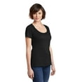 thumbnail image 4 of District Made Ladies Perfect Weight Scoop Tee-4XL (Jet Black), 4 of 6