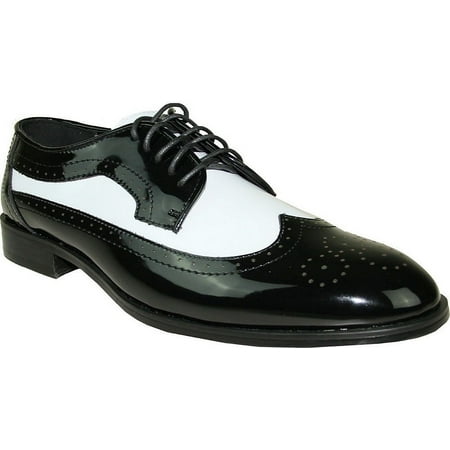 Jean Yves Tuxedos JEAN YVES Dress Shoe JY03 Wing Tip Two-Tone Tuxedo for Wedding, Prom and Formal Event ()