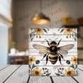 thumbnail image 2 of Bee Wooden Box Sign Bee Gifts Funny Bees Decor Country Bedroom Decor Centerpiece Wooden Box Wood Block Signs For Shelf Desk Decoration 5x5 In, 2 of 5
