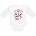 thumbnail image 3 of Inktastic Nautical Big Sister Girls Long Sleeve Baby Bodysuit, 3 of 5