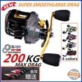 thumbnail image 2 of Carretes De Pesca De Arrastre 18 + 1BB Baitcasting Carrete Magnético De Freno Baitcaster Para Agua Salada, 2 of 4