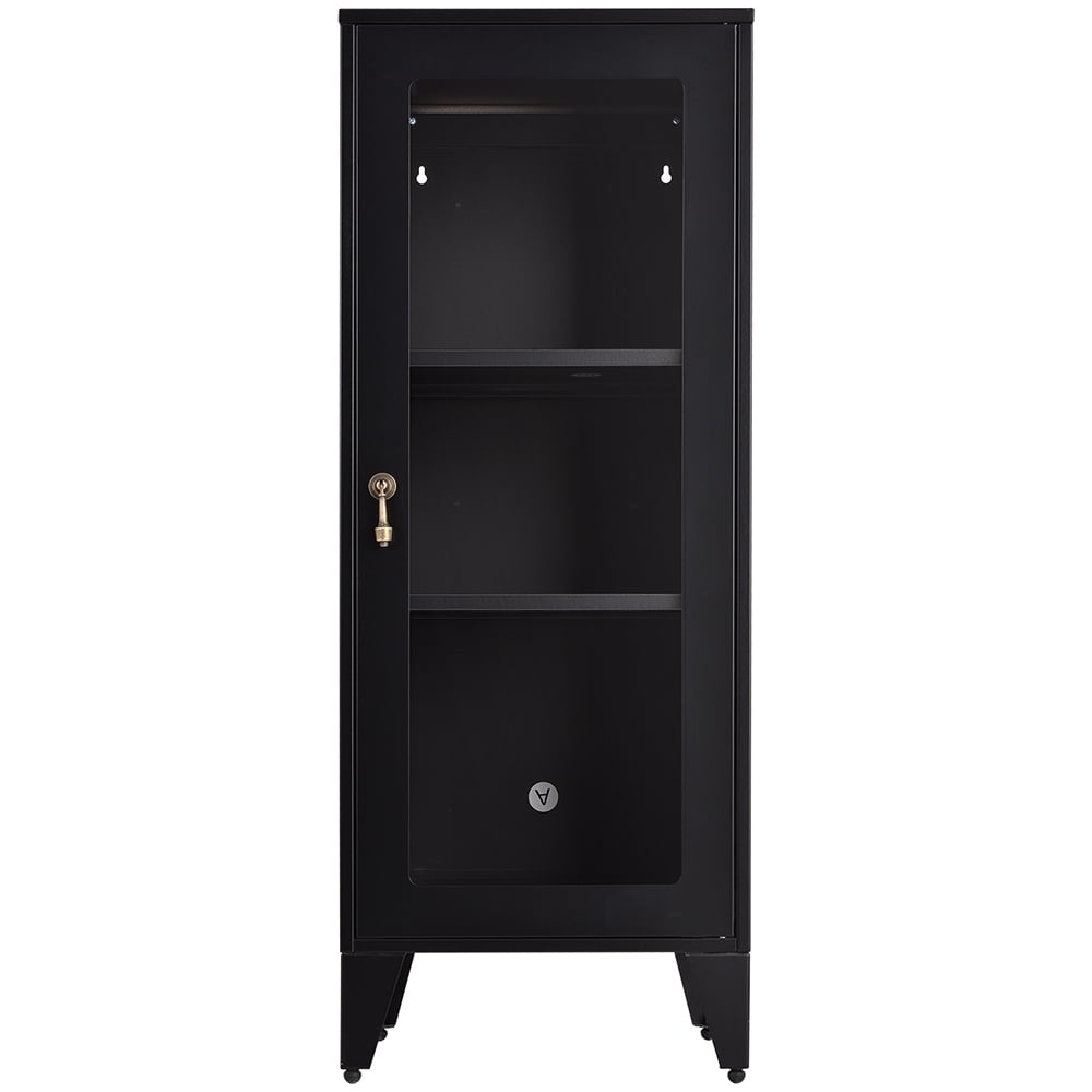 Private Jungle Freestanding Metal Storage Cabinet with 2 Adjustable Shelves and Locking Doors Private Jungle Freestanding Metal Storage Cabinet with 2 Adjustable Shelves and Locking Doors