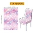 thumbnail image 6 of TSOVTHRID Cherry Blossom Star Print Dining Chair Seat Covers Set of 7 PCS Includes Dining Chair Covers with Tablecloths, Washable Table Cloth Scratch-Resistant Seat Protector for Party Decoration, 6 of 6