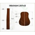 thumbnail image 2 of Mexican Cocobolo Acoustic Guitar Back and Sides Dreadnought (DT) Set. – MCDT000620-2.2, 2 of 2