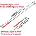 thumbnail image 2 of WOVTE Bear Claw Rose Telescopic Back Scratcher, 2 of 8