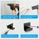thumbnail image 5 of Soporte de azulejos Uxcell 1.6x1.4", Clips de espejo montados en la pared con tornillos tamaño XXL, negro 6 juegos, 5 of 7