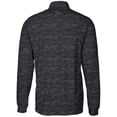 thumbnail image 3 of Men's Cutter & Buck Black Delaware State Hornets Big & Tall Traverse Camo Print Stretch Quarter-Zip Pullover Top, 3 of 3