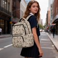 thumbnail image 6 of Pzuqiu Duck Camo Bow Kids Backpack Large Capacity School Bags 17 Inch Back to School Shoulder Bookbags Padded Straps Front Zipper Pocket for Students Teenagers 10-12 Years, 6 of 7
