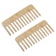 thumbnail image 1 of Peine antiestático Unique Bargains 2 uds diente ancho para cabello grueso y rizado Beige, 1 of 8