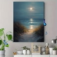 thumbnail image 4 of Qisvanset Moonlit Beach Path Canvas Wall Art 15.75x11.81 Inches, 4 of 8