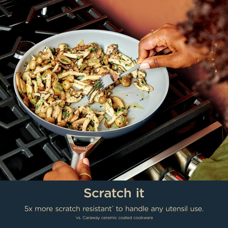 Ninja Ceramic Pro 10-Piece Cookware Set, Aluminum and Stainless