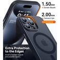 thumbnail image 3 of 3-in-1 Entronix Bundle for iPhone 12 Pro Max, Magnetic Sturdy Matte Case 2 Screen Protector, Black, 3 of 7