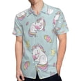 thumbnail image 4 of High Quality Hawaiian Shirts for Men Short Sleeve Aloha Beach Shirt Floral Summer Casual Button Down Shirts Blouses L6O6BF, 4 of 7