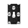 thumbnail image 2 of Switch Panel Switch Decoration 2.76x4.53x0.28 Inches Duplex Outlets Switch Plate Wall Plates Living Room Kitchen Bedroom Study Switches Cartoon Black Panda Face, 2 of 8