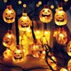 thumbnail image 1 of RV Decoración de Halloween, calabaza naranja con pilas de 3 m + luces LED de 20 piezas brillar Electrónica, 1 of 5