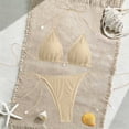 thumbnail image 1 of Warop Women's Solid Color Padded Triangle Bikini Set, Separate Swimsuit for Beach and Pool, 1 of 7