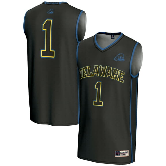 Male GameDay Greats #1 Black Delaware Fightin' Blue Hens Lightweight Basketball Jersey