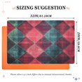 thumbnail image 6 of Yayeee Doormat for Inside 20"x32" Absorbent Low-Profile Washable Non-Slip Rubber Backed Entryway Rug, Vibrant Green Tartan Pattern, 6 of 8