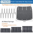 thumbnail image 5 of Danolaps RV Step Covers 22 Inch 3 Pack RV Stair Covers Wrap, Fits 8-11" Deep Camper Stairs, Anti-Slip RV Step Rugs with 12Pcs Spring Hooks,Kid & Pet Friendly, 5 of 7