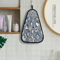 thumbnail image 4 of Dark Blue Background Pattern Hand Towel Quick Drying Home Storage Kitchen Towel Hooks Dish Cloths, 4 of 6