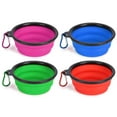 thumbnail image 2 of Deago 2 Pack Collapsible Dog Bowls, Portable Foldable Dogs Cats Travel Water Food Bowls with Carabiner Clip for Walking, Traveling,Hiking, 2 of 7