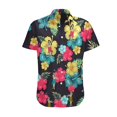 thumbnail image 4 of TIMIFIS Mens Hawaiian Short Sleeve Shirt Suits Flower Print Suits Tropical 2PC Sets Button Down Shirts And Shorts OutfitFall, 4 of 5