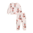 thumbnail image 2 of Minnie Mouse Toddler Girls Printed Fleece Jogger Set , Sizes 12 Months - 5T, 2 of 6