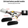 thumbnail image 4 of Dual Battery Discharge Management Module for Lithium Electric Bikes, 20-72V Input/Output, 20A/30A/40A Optional Current, Aluminum Housing, -20-60°C Operating Temp, with Charging Port, 4.8x4.5x2cm, 4 of 6