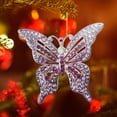 thumbnail image 5 of JoyMoreHome Acrylic Butterfly Hanging Ornament for Christmas Tree, Unique Keepsake Decoration Gift for Family Friend Butterfly Lovers, 5 of 5