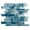 Lake, variant on SAMPLE-Myst Lake Blue Brick Joint Marble Look Polished Glass Mosaic Wall Tile