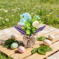 thumbnail image 5 of Fzsteel Easter Egg Wreath Artificial Spring Decoration with Colorful Stakes for Outdoor Garden and Holiday Hanging Ornament, 5 of 6