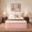 Pink, variant on Ovios Twin Size All-in-One Floor Bed in a Box, 16.7" Upholstered Compressed Foam Mattress with Headboard, No Assembly Required, Blue