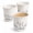White, variant on ECODESIGN-US 100 Pack Disposable Coffee Cups - 4 Oz Espresso - Kraft Unbleached Paper Cups for Home Office or Party