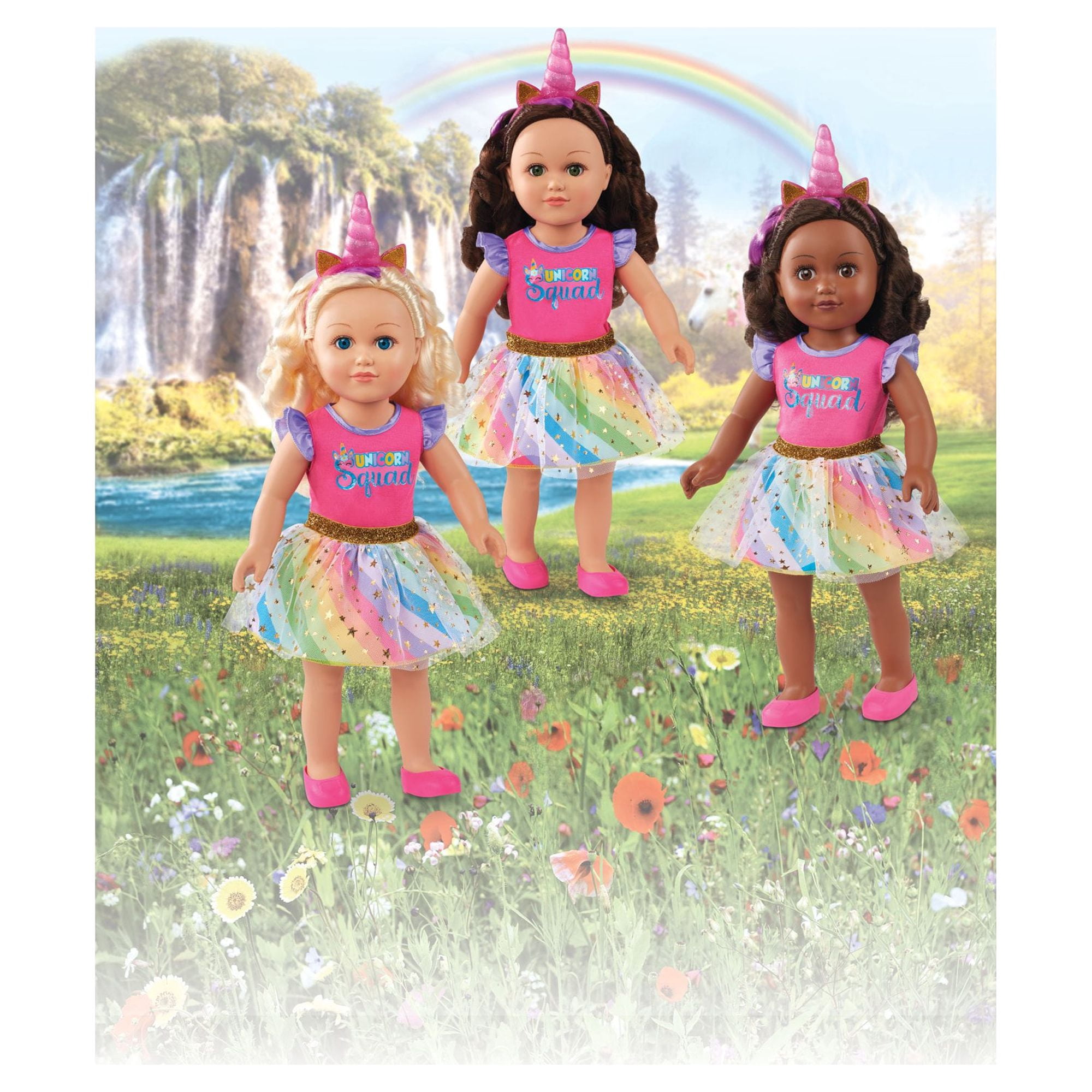 My Life As Poseable Unicorn Trainer 18" Doll, Blonde Hair, Blue Eyes, Light Skin Tone