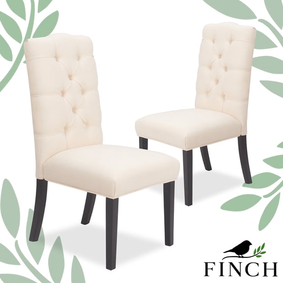 Finch Provence Tufted Dining Chair Set of 2 Beige