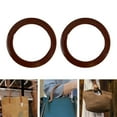 thumbnail image 3 of 2 uds. de asas para , cinturones, suministros de repuesto, reparación DIY, bolso de mano hecho a mano, asa para bolsos de mano, bolsos , marrón redondo Macarena Asas para hacer monederos, 3 of 8