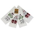 thumbnail image 2 of Serafina Home Christmas Holiday Kitchen Towels: Santa's Hot Cocoa Made with Love Served Daily, Set Of 4, 2 of 2