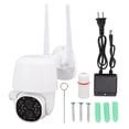 thumbnail image 1 of Cámara de seguridad WiFi 1080P 2MP visión nocturna Audio bidireccional IP67 aplicación impermeable monitoreo cámara PTZ enchufe de EE. UU., 1 of 5