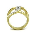 thumbnail image 3 of 14K Gold Plated Stainless Steel Crystal Infinity Fashion Ring Women's Size 6, 3 of 5