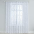 thumbnail image 3 of Maxcozy Lace Series Window Thick Semi Sheer Premium Rod Pocket Window Curtain Panels for Bedroom & Living Room - 1 Pcs ( 57 W x 71" L, White), 3 of 7